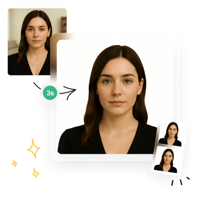 Example of compliant passport photo